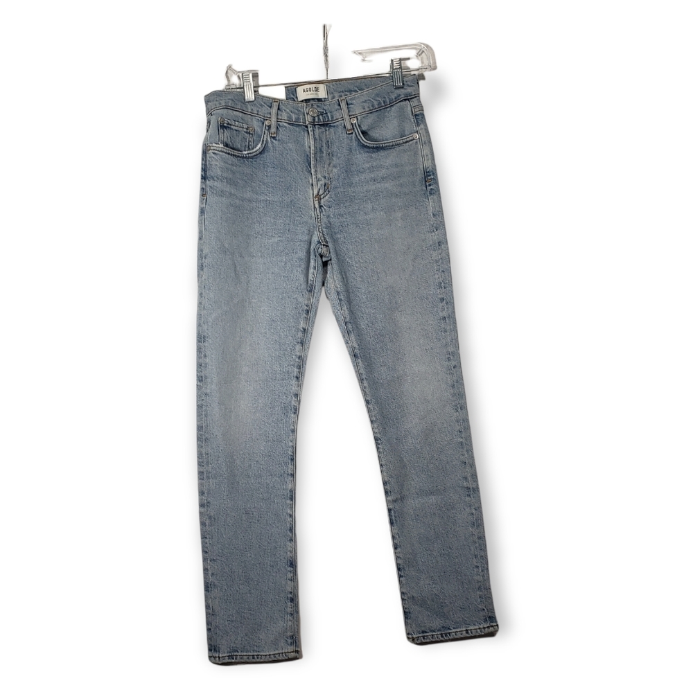 AGOLDE  Toni Mid Rise Slim Straight Jeans Daylight NWT Size 27